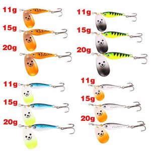 Nuevo Estilo Señuelo de Pesca Giratorio con Lentejuelas en Forma de Pez, de Placa de Hierro, para Pesca en Agua Salada, Simulación de Pez Combinado de Boca Ancha, para Lubina - Product Image 2