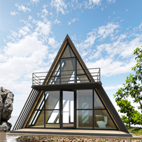 Resort Structure une maison à ossature Forme triangulaire Structure en acier Maison