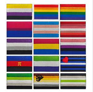 Stok bordir Gay Pride LGBT pelangi lencana Patch dengan <span class=keywords><strong>Hook</strong></span> <span class=keywords><strong>and</strong></span> <span class=keywords><strong>Loop</strong></span> - Product Image 5