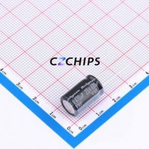 Condensador Electrolítico de Aluminio de Orificio Pasante 25YXF470MEFC10X16, Orificio Pasante, D10xL16mm 470uF 20% 25V 770mA-100kHz - Product Image 1
