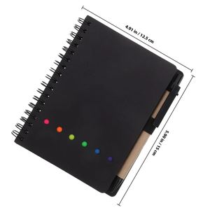 Set de Cuaderno Kraft Promocional con Bolígrafo y Notas Adhesivas, Diario Espiral con Logotipo Personalizado para Regalos Corporativos - Product Image 2