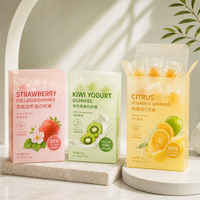 Boîte d'emballage personnalisée en plastique PET transparent pour bonbons gélifiés, fruits à mâcher, boîte en acétate