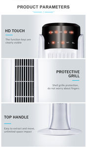 Grand <span class=keywords><strong>ventilateur</strong></span> oscillant sans pales à commande numérique par application, pour usage extérieur - Product Image 3