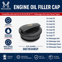 غطاء تعبئة زيت المحرك MANER 06C103485P 06C103485N لمحركات EA888 Gen2 1.8T 2.0T توربو