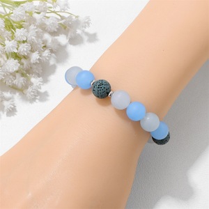 Bracelet élastique perlé en pierre volcanique Cosmic <span class=keywords><strong>Planet</strong></span>, un best-seller pour hommes et femmes - Cadeau unique et tendance - Product Image 4