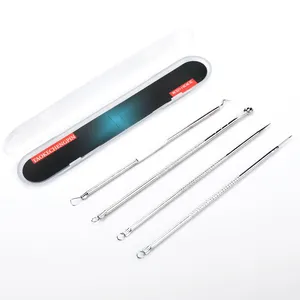 Silver pimple needles extractor tools pimples blackhead remover