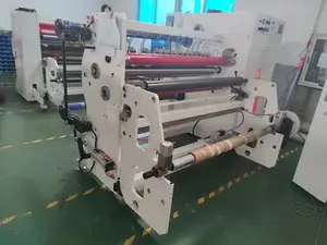 אוטומטי נייר דבק קלטת שיסוף מכונת גוזר Rewinder מכונה