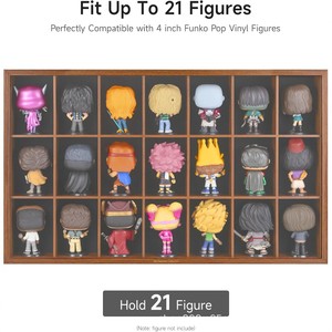 Étagère de présentation en bois pour collection, 3 niveaux, 18 compartiments, pour poupées vinyles, figurines, boîte de rangement, fixation murale - Product Image 5