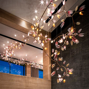 Ánh sáng sang trọng hiện đại đèn chùm Nhà Trần Đèn chùm sảnh tiệc hội trường chi nhánh hoa dẫn đèn chùm - Product Image 2