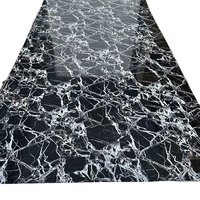 Panneau mural en PVC effet marbre UV, tendance, à pose rapide, finition brillante, étanche, pour décoration intérieure, moulage et découpe