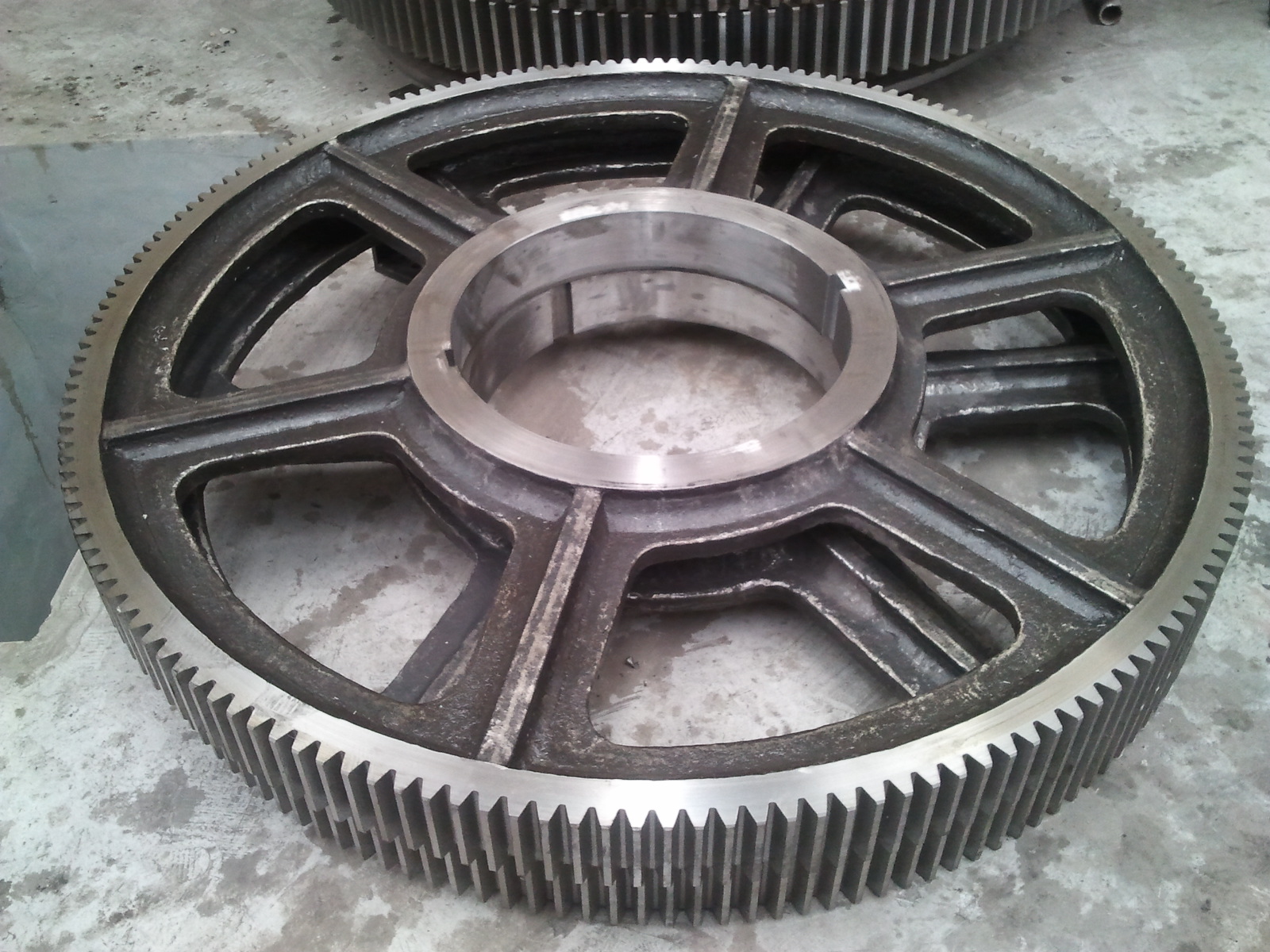 OEM Casting Forging Steel Spur Large Diameter Ring Gear Big Gear Girth Gear For Rotary Kilns