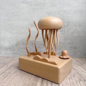 Ornamento Creativo <span class=keywords><strong>in</strong></span> <span class=keywords><strong>Legno</strong></span> Massello a Forma di Medusa, Artigianato <span class=keywords><strong>in</strong></span> <span class=keywords><strong>Legno</strong></span> per Alleviare lo Stress, Decorazione per la <span class=keywords><strong>Casa</strong></span> Virale su Internet, Regalo - Product Image 5
