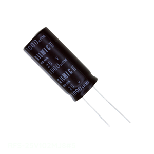 Distributeur agréé CAP ALUM 1000UF 20% 25V RADIAL RFS-25V102MJ8 # Condensateur 1000 uF à 5 trous traversants - Product Image 1