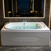 Bañera de Hidromasaje de Diseño Moderno para Interiores con Certificación CE, para 2 Personas, Acrílico Premium y Juego Completo de Accesorios