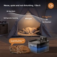 Fontaine à eau intelligente pour animaux de compagnie avec capteur infrarouge, pour chats et chiens, type C, autonomie de 30 jours, détachable, fabrication directe OEM