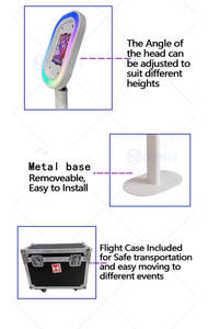 Cabina <span class=keywords><strong>DE</strong></span> FOTOS <span class=keywords><strong>DE</strong></span> BODA fácil <span class=keywords><strong>de</strong></span> configurar sin instalar taburete con luz Led/RGB y ángulo <span class=keywords><strong>de</strong></span> cabeza <span class=keywords><strong>de</strong></span> ventilador ajustable iPad Photo Booth <span class=keywords><strong>Salsa</strong></span> - Product Image 3