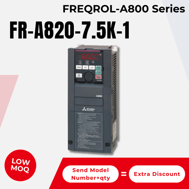 Brand New Mitsubishi FR-A820-7.5K-1 FREQROL-A800 7.5kW 200V AC Inverter VFD Variable Frequency Drive Industrial Controller