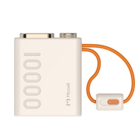 Banco de Energía Portátil Miccell de 10000 mAh con Cable USB-C/L Integrado, Pantalla LED y Carga Rápida para iPhone, Android y Viajeros