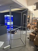 Stand d'exposition TIANLANG pliable et modulaire, tour de présentation lumineuse avec cadre en tissu multi-tailles pour la construction de stands
