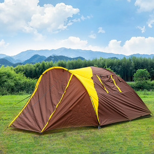 Carpa de Camping Familiar para 2 Personas, de Doble Capa, con una Habitación y un Salón, Impermeable, con Protección Solar, Gran Capacidad, para Pasar la Noche, de Oxford - Product Image 1