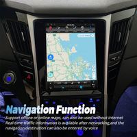Layar Tesla 10.4" Android 13 Pemutar Video Mobil Autoradio Radio Stereo GPS Carplay Multimedia untuk Hyundai Sonata 8 YF 2011-2015