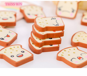 Nouvelle papeterie créative Toast pain forme gomme pâtisserie Dessert petit <span class=keywords><strong>crayon</strong></span> carré gomme 766 - Product Image 6
