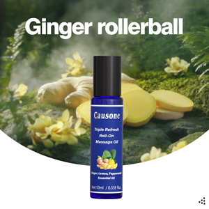 Turmeric Lemon Mint Scent Cooling Oil Massage Ball Essential Aromatherapy Roller for Itching Relief Mind Refreshment Insect Bite - Product Image 6