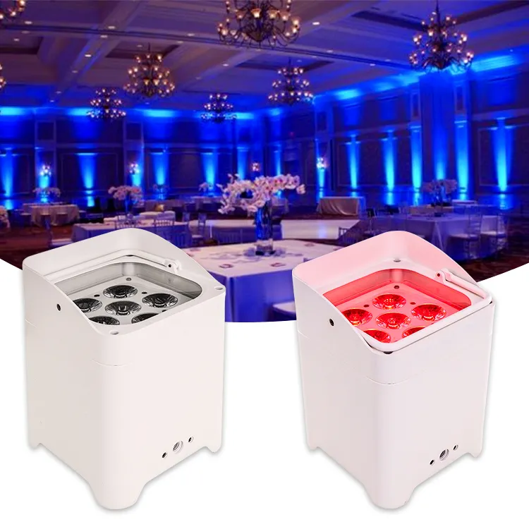 Luce Par lampada da palcoscenico per Dj Disco Party Wireless 2.4G DMX512 controllo 6*18W alta luminosità LED 6 in 1 IP22