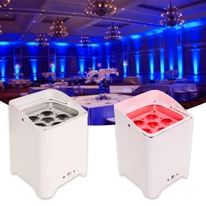Par Light Wedding Stage Equipment Lamp for Dj Disco Party Wireless 2.4G DMX512 Control 6 *18W High Brightness LED 6 in 1 IP22