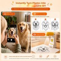 Projecteur de dessin Doodle Beam T100 pour enfants, jouet éducatif avec lumières et pochoirs, 3 à 6 ans