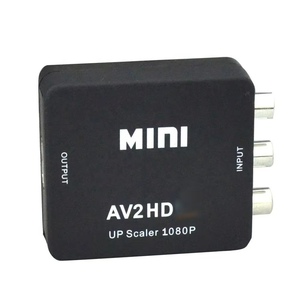 Mini Convertidor RCA <span class=keywords><strong>a</strong></span> AV <span class=keywords><strong>a</strong></span> HD, Adaptador AV2HD para VCR, DVD, Alimentación por USB, Compatible con 720P/1080P, Accesorios de <span class=keywords><strong>Audio</strong></span> y <span class=keywords><strong>Video</strong></span> - Product Image 1