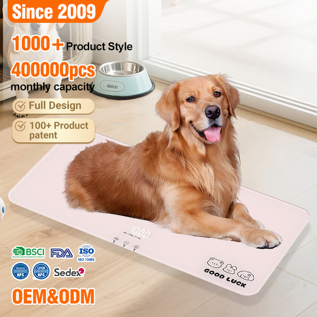 Factory Custom 100kg LED Digital Electronic Scale Tempered Glass Modern Household Pets Weighing Animal Weight Scales