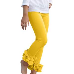 High-<b>Elasticity</b> Breathable Children's Training Dancewear Set Solid Color <b>Lace</b> Flared Pants Candy-Colored Paired Skirts - Product Image 5