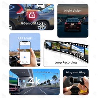 Caméra de tableau de bord cachée 4K UHD pour modèles BMW E60/E92/E93/E83/E70/E72, contrôle par application, WIFI, capteur G, enregistrement en boucle, garantie 1 an