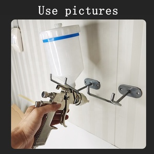 Ripiano per pistola a spruzzo fisso a parete in materiale di ferro pratico e personalizzato con <span class=keywords><strong>supporto</strong></span> per pistola a spruzzo superiore - Product Image 4