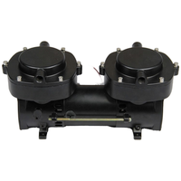 Compresseur d'air miniature à diaphragme sans huile 12V/24V, 136L/min, silencieux, portable, pompe de plongée sous-marine avec tuyau de 15m et régulateur