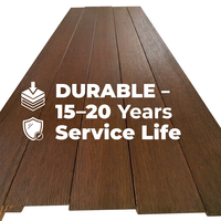 Planches de bambou innovantes approuvées CE, à système de clic, teintées en café foncé, pour la décoration intérieure des villas, avec des performances écologiques
