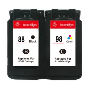 Hicor PG-88 CL-98 XL Compatible for Canon 88 and 98 Ink Cartridge Replacement, Work with E500 E600 E610 Printer