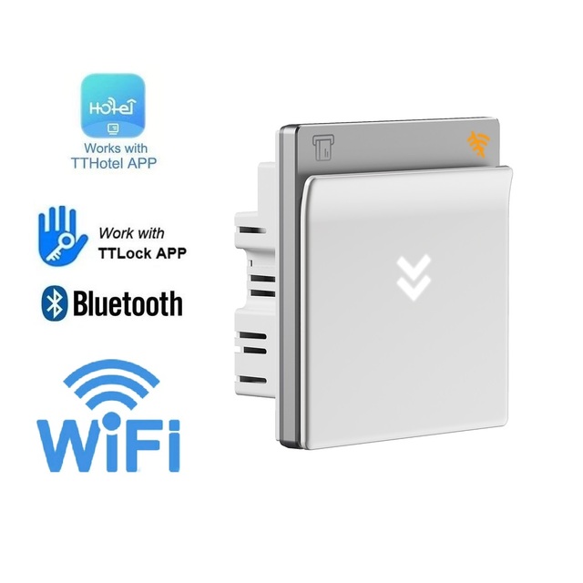 ES3 TTHotel TTlock Ble App Hotel Smart Switch App Wifi Remote Control Power Wall Switch Rfid 13.56mhz Card for Hotel Room