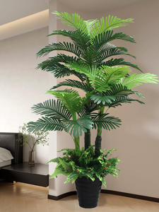 Luxo Sala Decoração Grande Planta Bionic Verde Fake Scatter Anêmona em Decoração De Flores De Piso De Plástico - Product Image 3