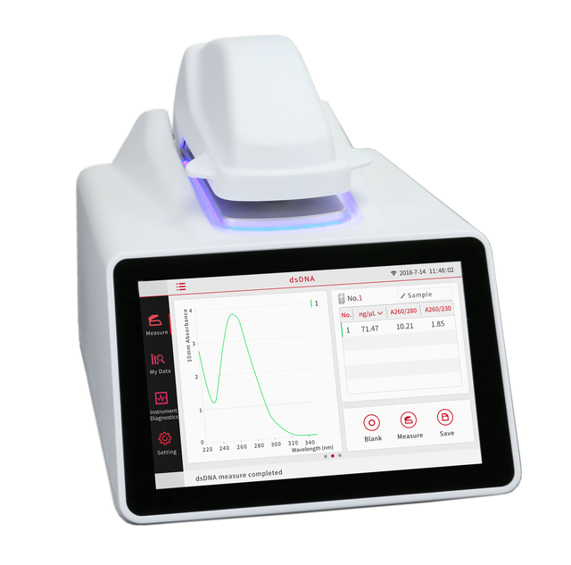 Factory Price UV/Vis Spectrophotometer for Detecting Nucleic Acid, Protein, Colloidal, Microarray Samples