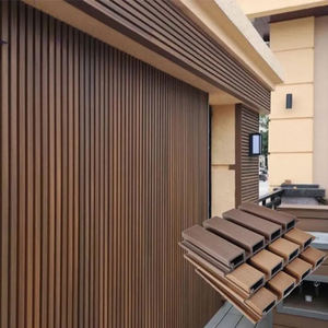 Selin Villa Composite Wpc Großhandel Holzplatte Kunststoff Außenwand verkleidung Wand verkleidung Panel - Product Image 1