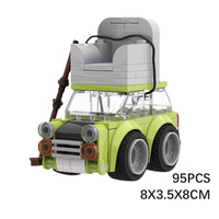 MOC Bean britannique comédien voiture Austin Mini 1000 blocs de construction jouets Johnny anglais Reborn coupé modèle brique ensemble pour bricolage MOC cadeau