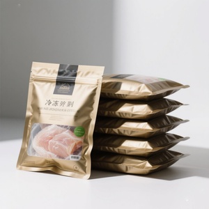 Bolsas de Embalaje de Alimentos Congelados de Plástico Laminado Termosellado Impresas Personalizadas, a Prueba de Fugas, de Nailon, con Sellado de 3 Lados, para Carne, Pescado, Camarones - Product Image 3