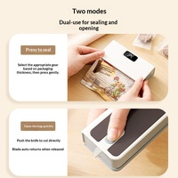 Mini-scelleuse thermique portable pour sachets en plastique, machine à sceller manuelle pour snacks, emballage alimentaire, gadget pour la maison et les voyages