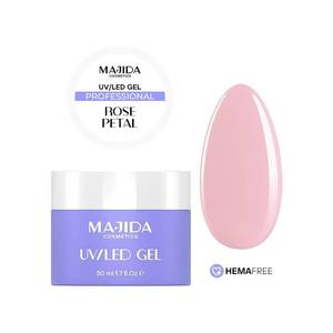 Majida Cosmetics Gel UV LED Pétalo de Rosa 50ml Gel Constructor Profesional Sin HEMA - Product Image 2