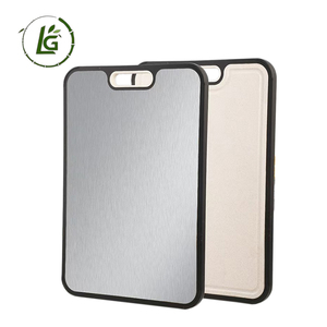 LG kim loại nhôm tablas de cortar de titanio mới tinh khiết nhà bếp thép không gỉ cắt đặt hai mặt Titan cắt Board - Product Image 1