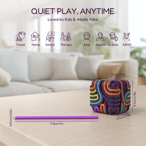 Tablero de Actividades Sensoriales de Silicona, Juguete Educativo para Niños Mayores de 3 Años y Adultos, Calmante para el Estrés, la Ansiedad, el TDAH y el Autismo, Graduaciones Acrílicas - Product Image 6