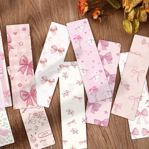 Marque-pages personnalisés roses avec nœud, lot <span class=keywords><strong>de</strong></span> 24 – Étiquettes <span class=keywords><strong>de</strong></span> marque-pages en papier mignonnes et coquettes avec motifs lapin, rose et amour pour <span class=keywords><strong>la</strong></span> lecture et les amateurs <span class=keywords><strong>de</strong></span> livres - Product Image 1