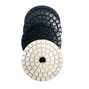 Tampons de <span class=keywords><strong>polissage</strong></span> en granit blanc chamois noir de 4 pouces pour <span class=keywords><strong>perceuse</strong></span> au diamant - Product Image 4